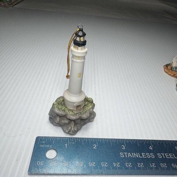 Point Arena CA  1998 Cosmos Porcelain Lighthouse Ornament - Picture 1 of 6